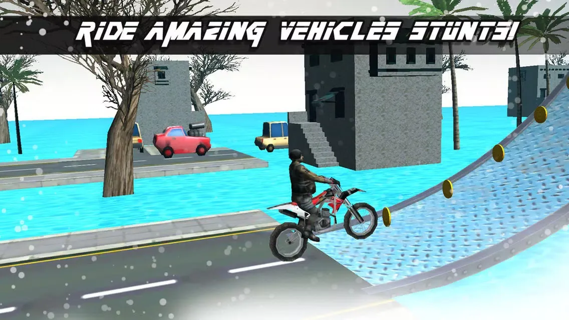 Capturas de pantalla de Extreme Real Bike Stunt on Snow 3D