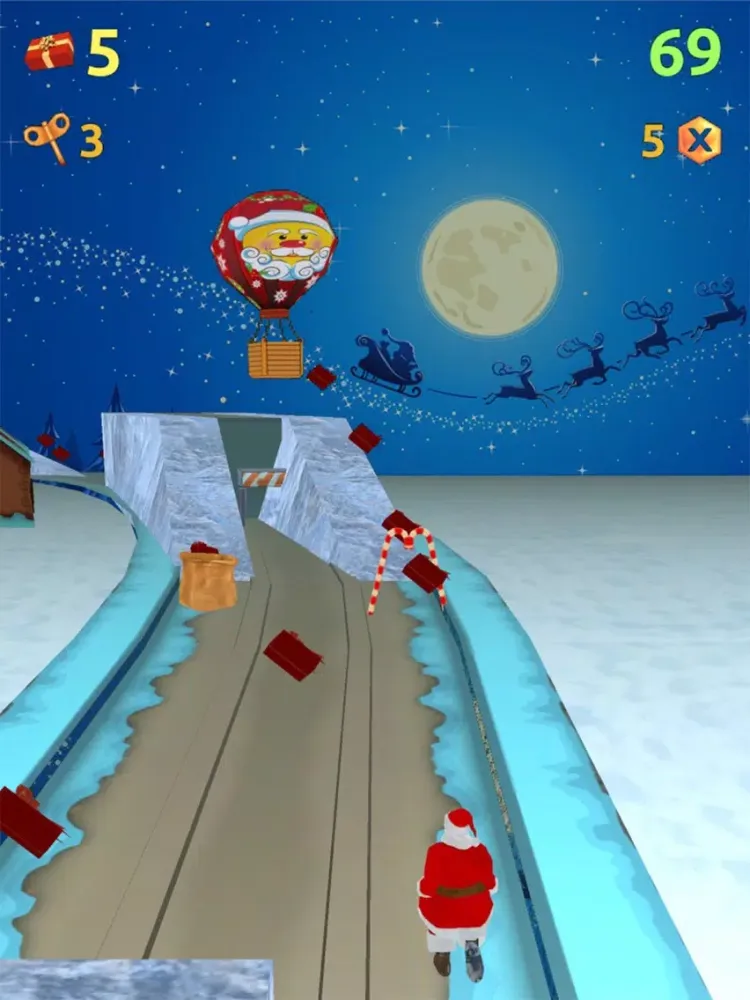 ภาพหน้าจอของ Chiristmas Santa Run Pro - Kids Gift Collection iPad 
