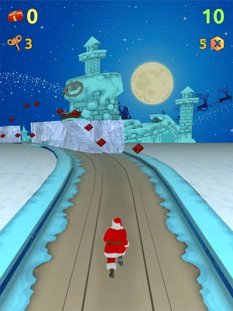 ภาพหน้าจอของ Chiristmas Santa Run Pro - Kids Gift Collection iPad 
