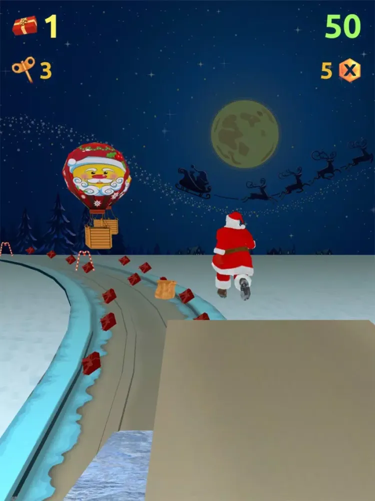 ภาพหน้าจอของ Chiristmas Santa Run Pro - Kids Gift Collection iPad 