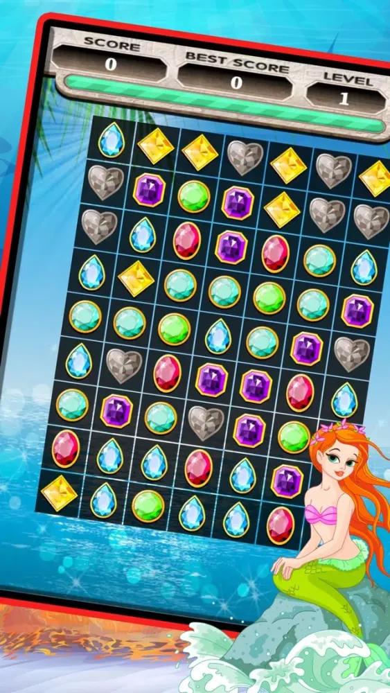 Capturas de tela do Sea Jewels Star Match 3 Pro