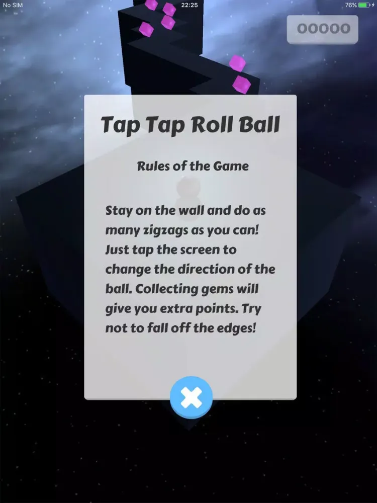 Tap Tap Roll Ball iPad  Screenshots