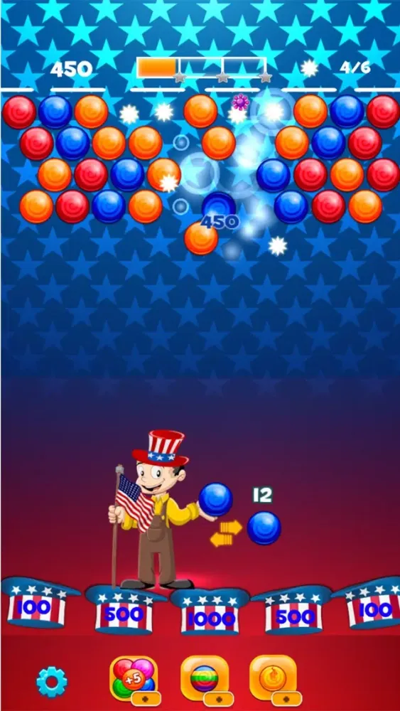 Independence Day Bubble Shooter Adventures Screenshots
