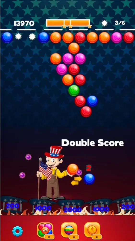 Independence Day Bubble Shooter Adventures Screenshots