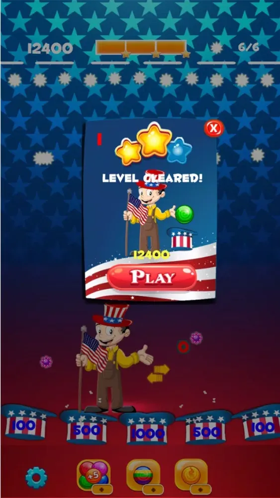 Independence Day Bubble Shooter Adventures Screenshots