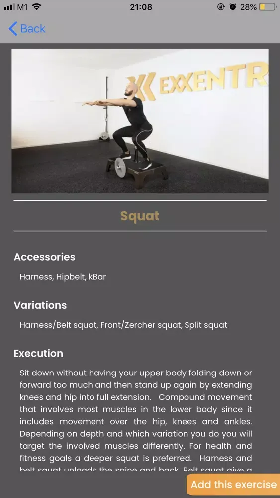 Screenshot di Flywheel Training