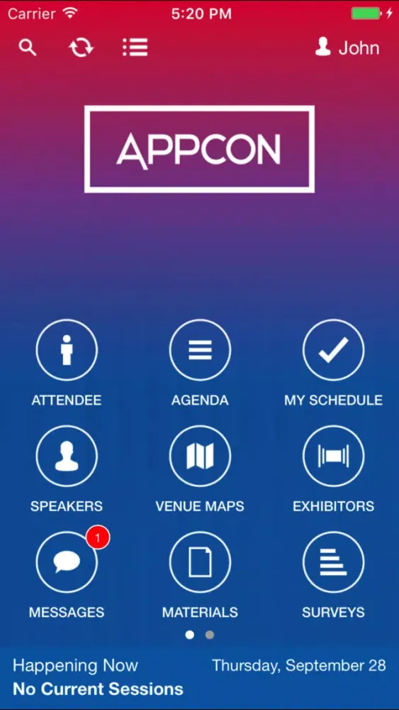 Capturas de tela do AppCon 2017