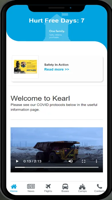 Capturas de tela do Kearl App