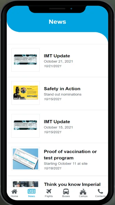 Capturas de tela do Kearl App