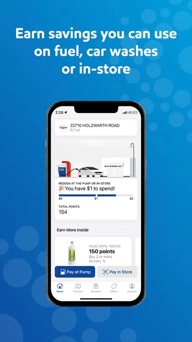 ภาพหน้าจอของ Exxon Mobil Rewards+