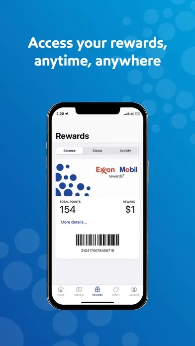 ภาพหน้าจอของ Exxon Mobil Rewards+