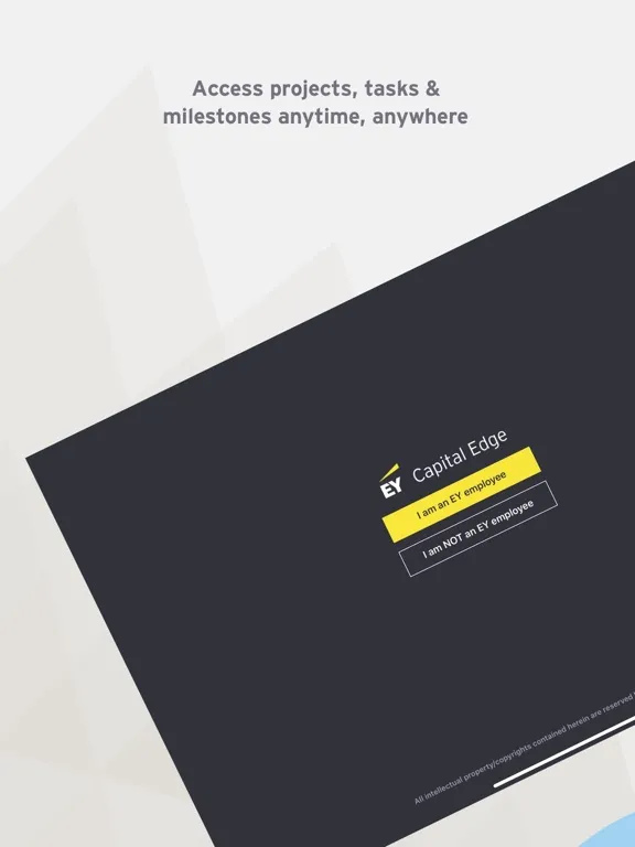 EY Capital Edge iPad  Ekran Görüntüleri