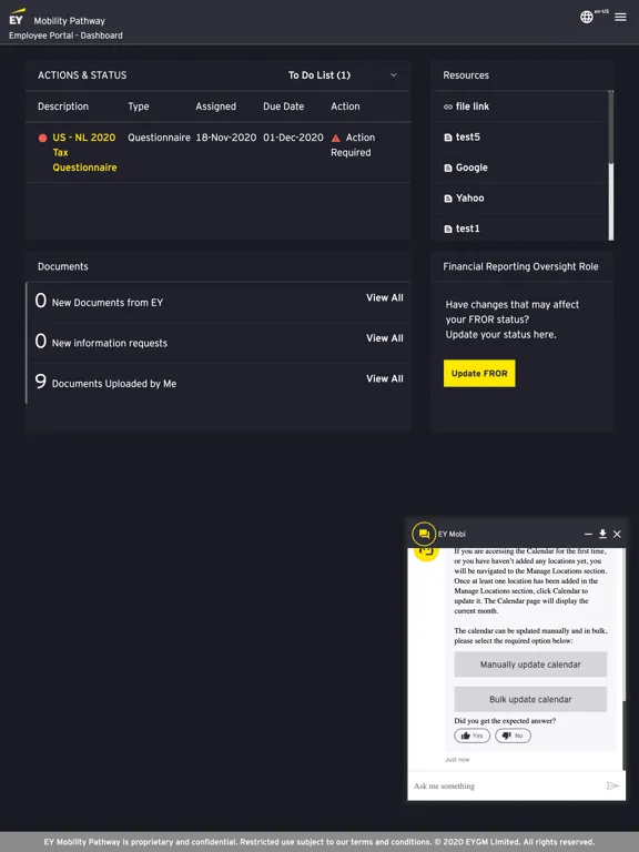 Capturas de pantalla de EY Mobility Pathway Mobile iPad 