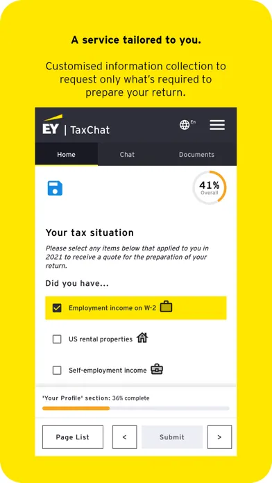 Tangkapan layar EY TaxChat