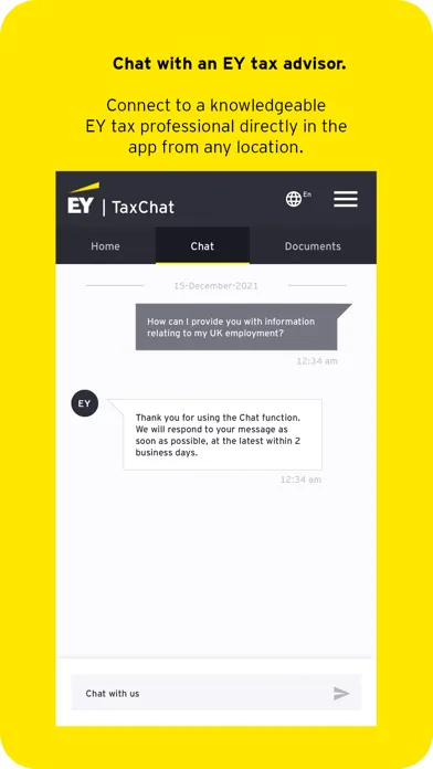 Tangkapan layar EY TaxChat