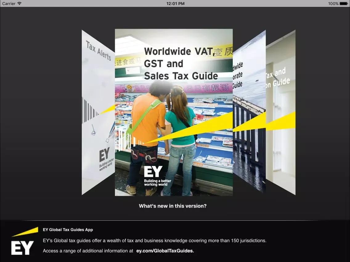 EY Global Tax Guides iPad  Screenshots