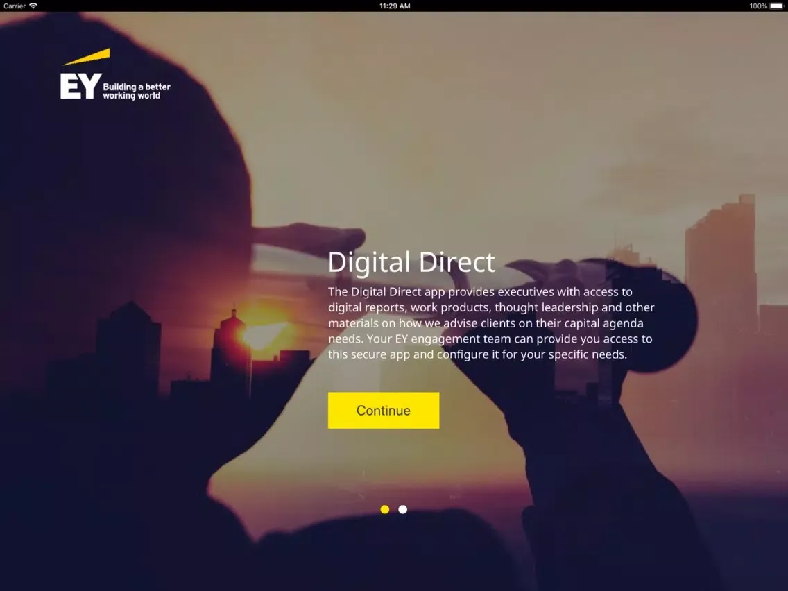 EY Digital Direct iPad  Screenshots