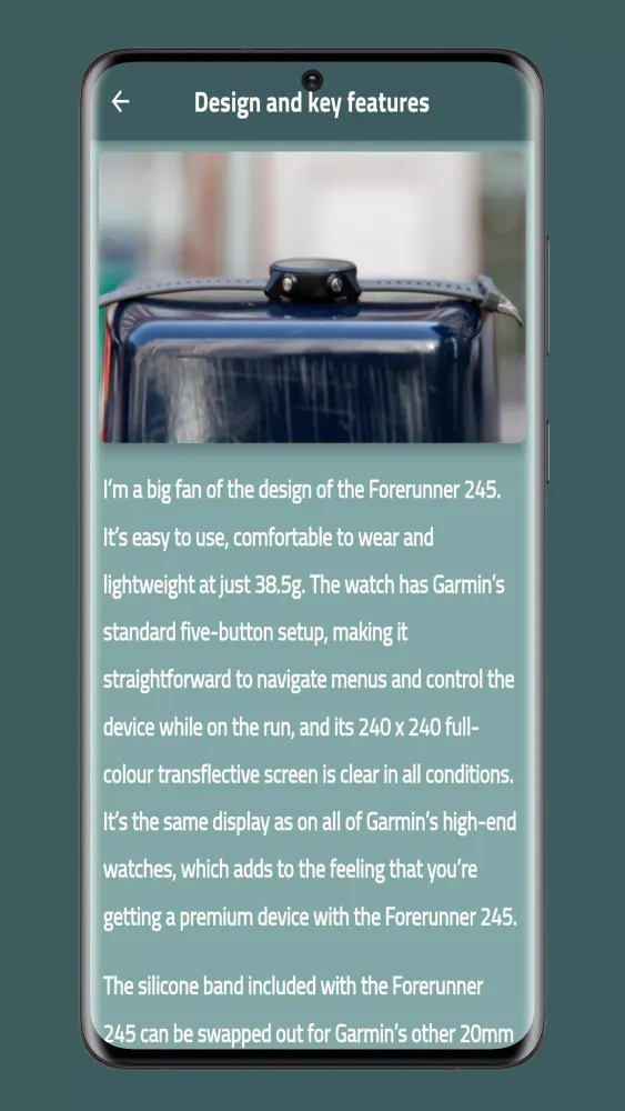 Garmin Forerunner 245 Guide Screenshots