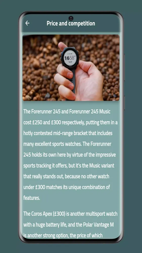 Garmin Forerunner 245 Guide Screenshots