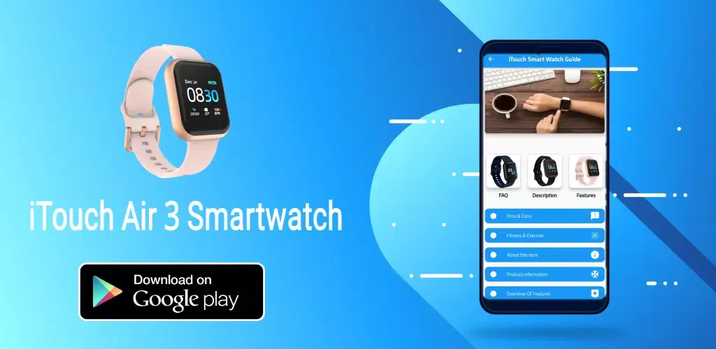 Capturas de pantalla de iTouch Air 3 Smartwatch Guide