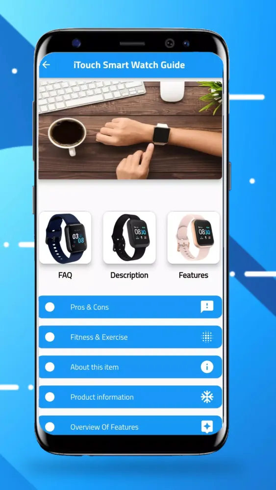 Capturas de pantalla de iTouch Air 3 Smartwatch Guide