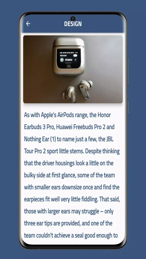 JBL Tour Pro 2 Guide Screenshots