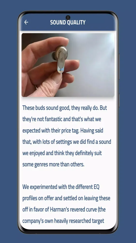 JBL Tour Pro 2 Guide Screenshots