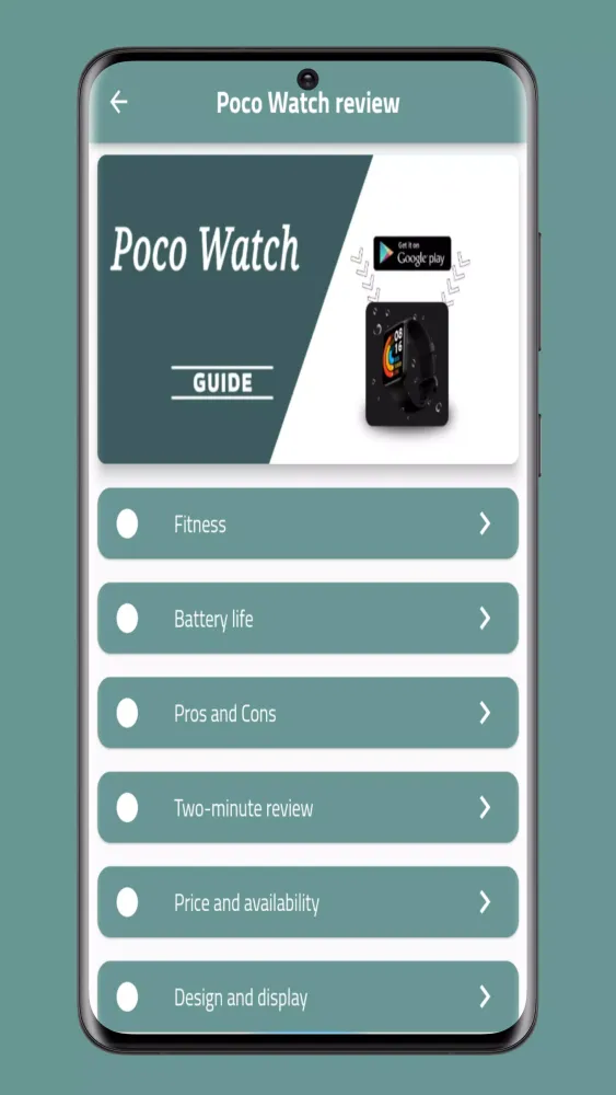 Poco Watch Guide Screenshots