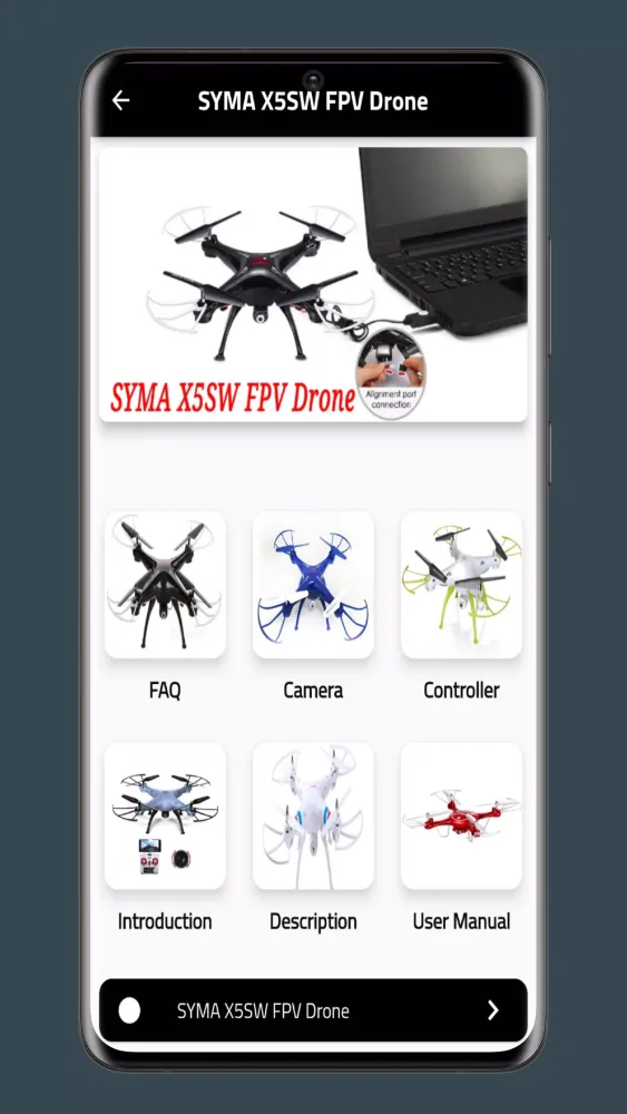 SYMA X5SW FPV Drone Guide Screenshots