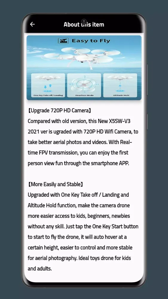 SYMA X5SW FPV Drone Guide Screenshots