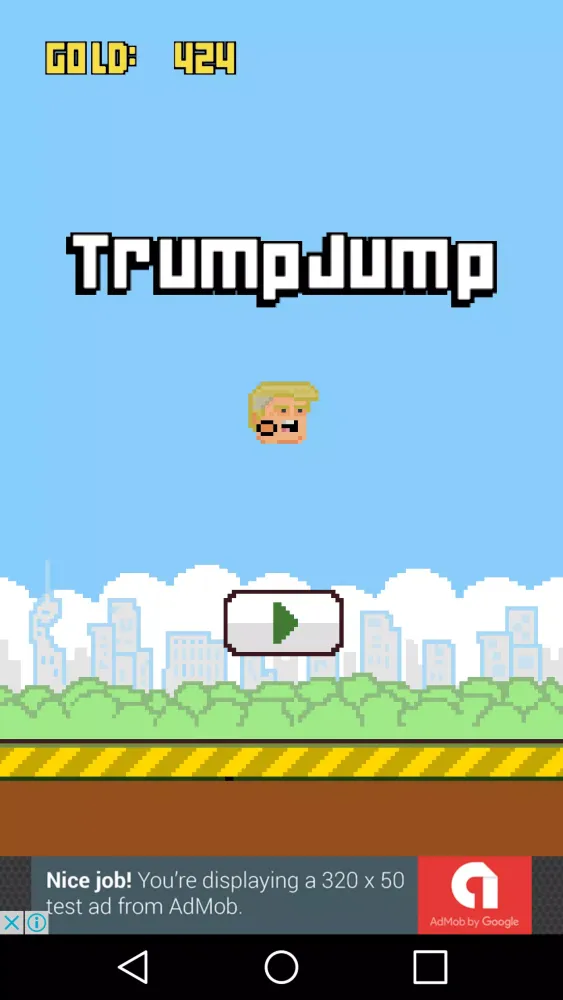 Tangkapan layar Trump Jump