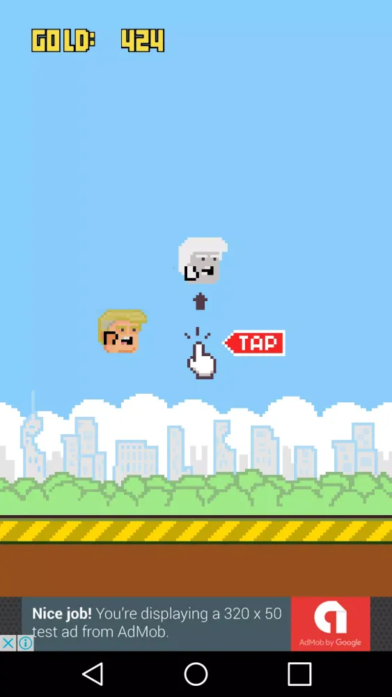 Tangkapan layar Trump Jump