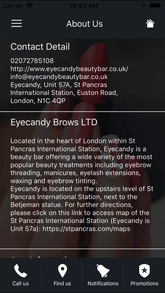 Captures d'écran de Eyecandy St Pancras