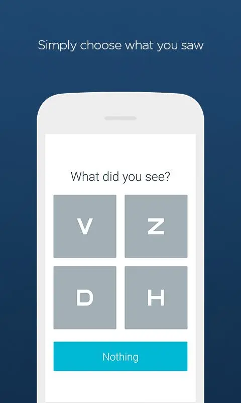 Visual Acuity Test Screenshots