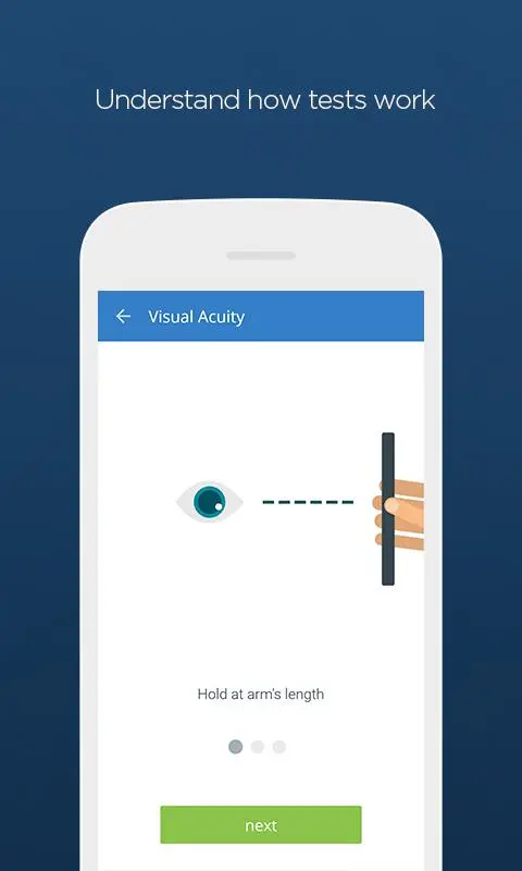 Visual Acuity Test Screenshots