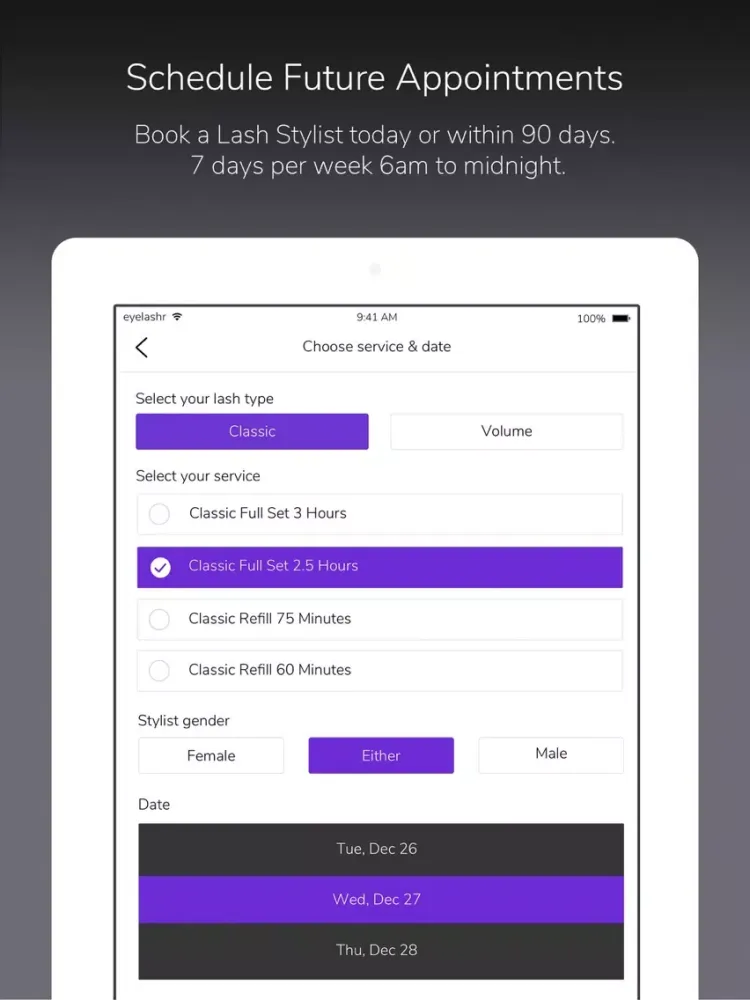 ภาพหน้าจอของ Eyelashr - Lash Extensions Now iPad 