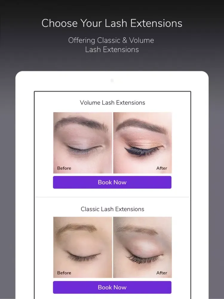 ภาพหน้าจอของ Eyelashr - Lash Extensions Now iPad 