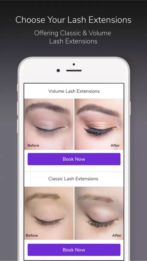 ภาพหน้าจอของ Eyelashr - Lash Extensions Now