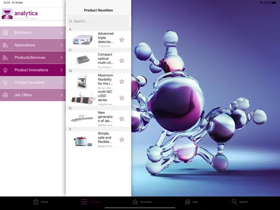 Capturas de tela do analytica 2024 iPad 