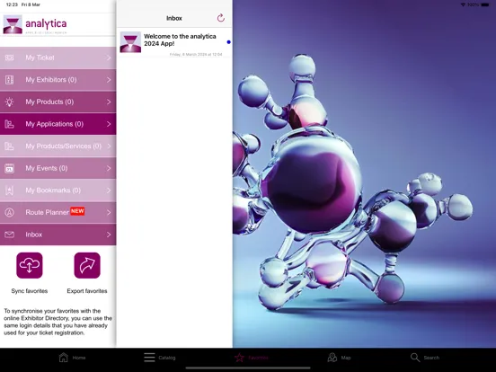 Capturas de tela do analytica 2024 iPad 