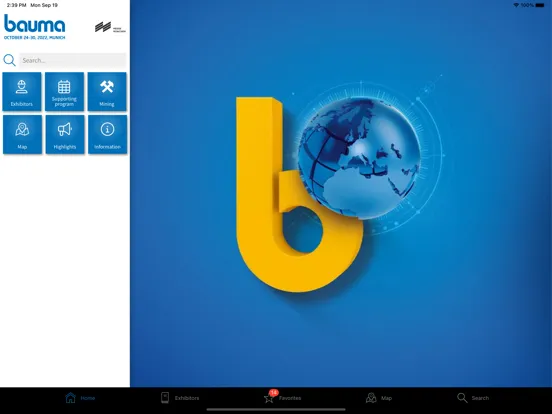 Скриншоты bauma app iPad 