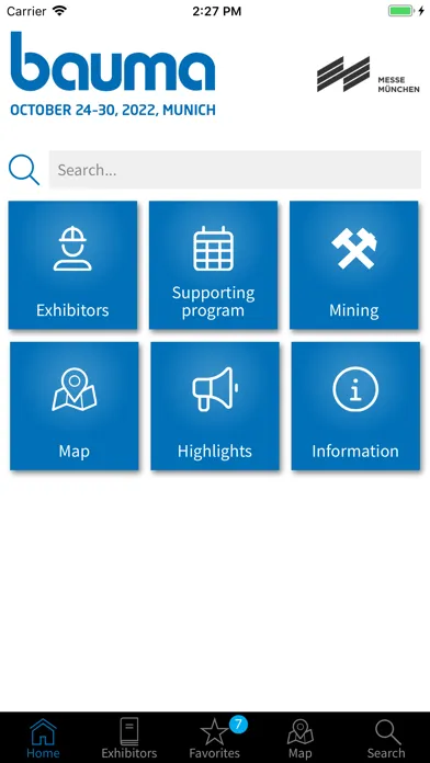 Скриншоты bauma app