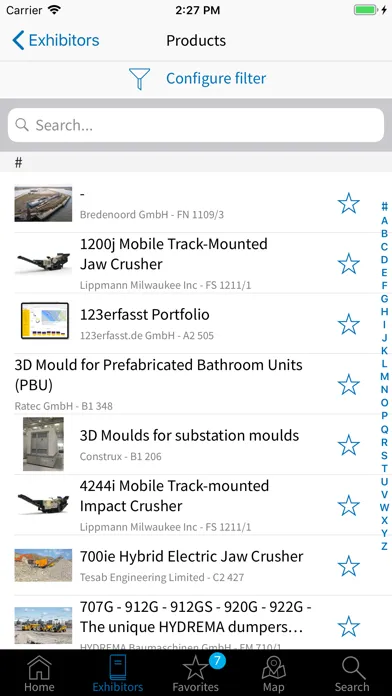 Скриншоты bauma app