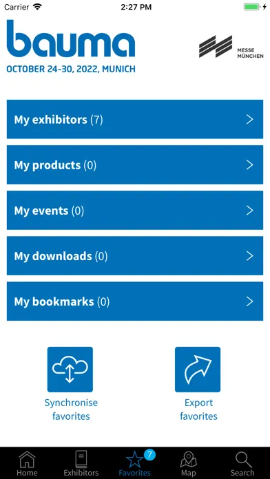 Скриншоты bauma app