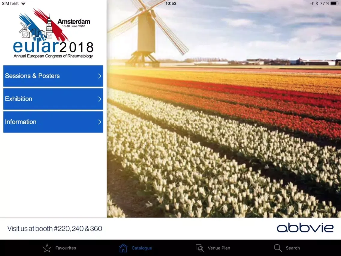 EULAR 2018 iPad  Screenshots