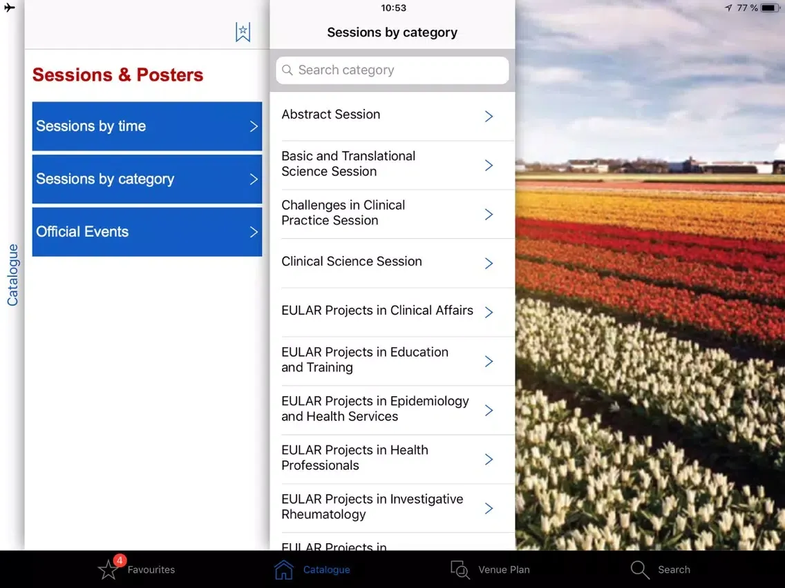 EULAR 2018 iPad  Screenshots