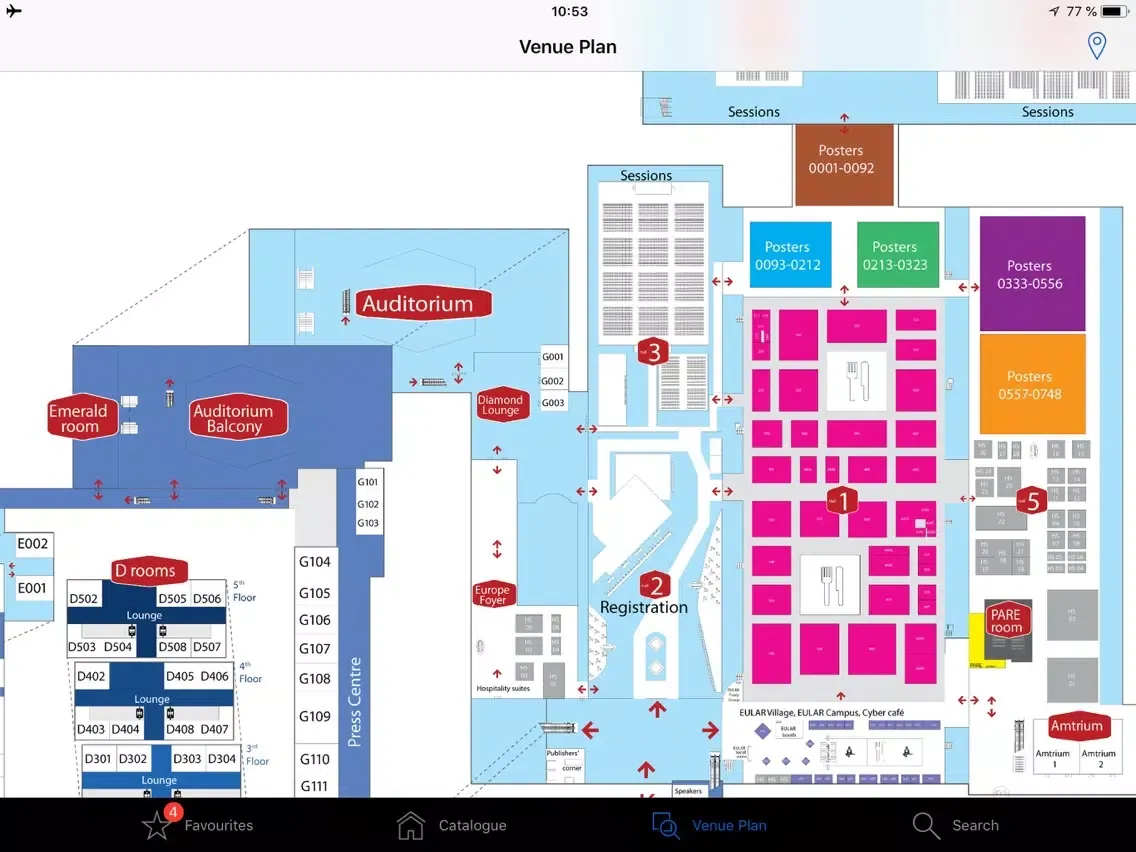 EULAR 2018 iPad  Screenshots