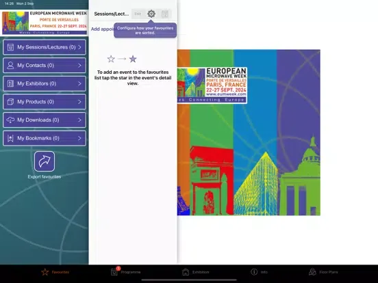 ภาพหน้าจอของ EuMW 2024 iPad 