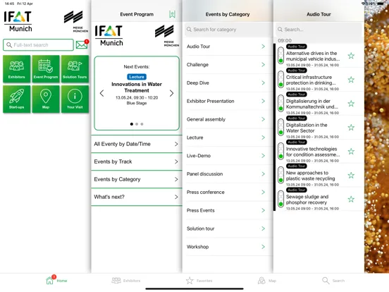 Tangkapan layar IFAT Munich 2024 iPad 