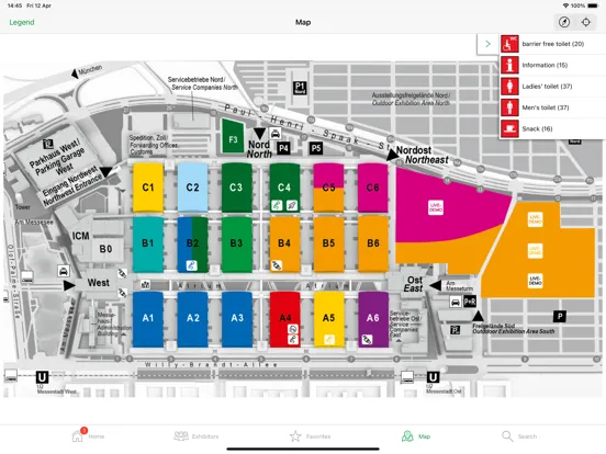 Tangkapan layar IFAT Munich 2024 iPad 